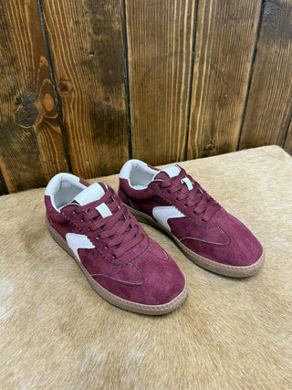Corkys Spoiler Alert Sneakers in Wine Faux Suede-Women's Casual Shoes-Corkys Footwear-Lucky J Boots & More, Women's, Men's, & Kids Western Store Located in Carthage, MO