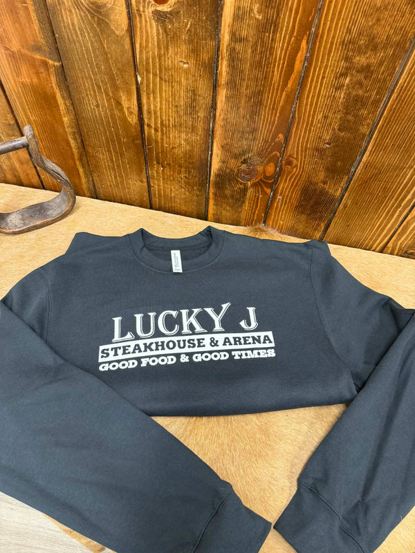 LJ Bella Heavyweight Crew Neck-Sweatshirts-The Dugout-Lucky J Boots & More, Women's, Men's, & Kids Western Store Located in Carthage, MO