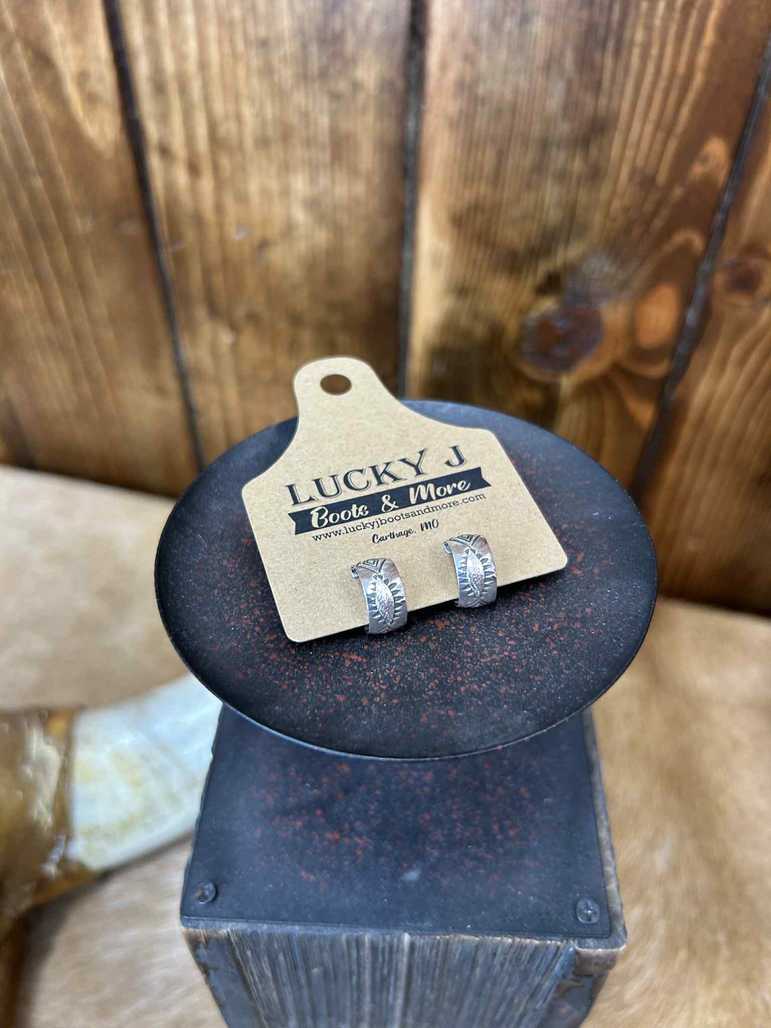 Pason Earrings-Earrings-LJ Turquoise-Lucky J Boots & More, Women's, Men's, & Kids Western Store Located in Carthage, MO
