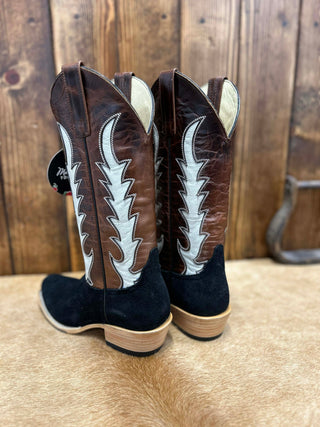 Women's Macie Bean Black Suede Boot-Women's Boots-Macie Bean-Lucky J Boots & More, Women's, Men's, & Kids Western Store Located in Carthage, MO