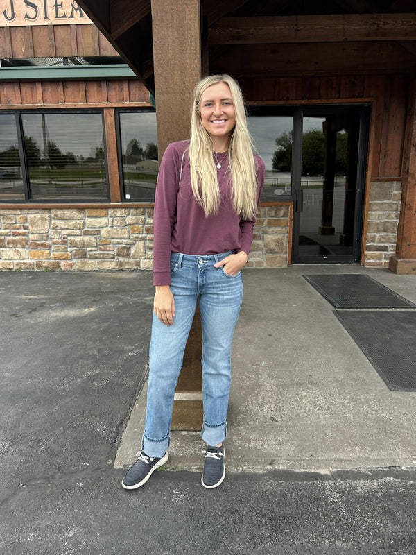 Women's Ariat Mid Rise Alessia Straight Leg Jean-Women's Denim-Ariat-Lucky J Boots & More, Women's, Men's, & Kids Western Store Located in Carthage, MO