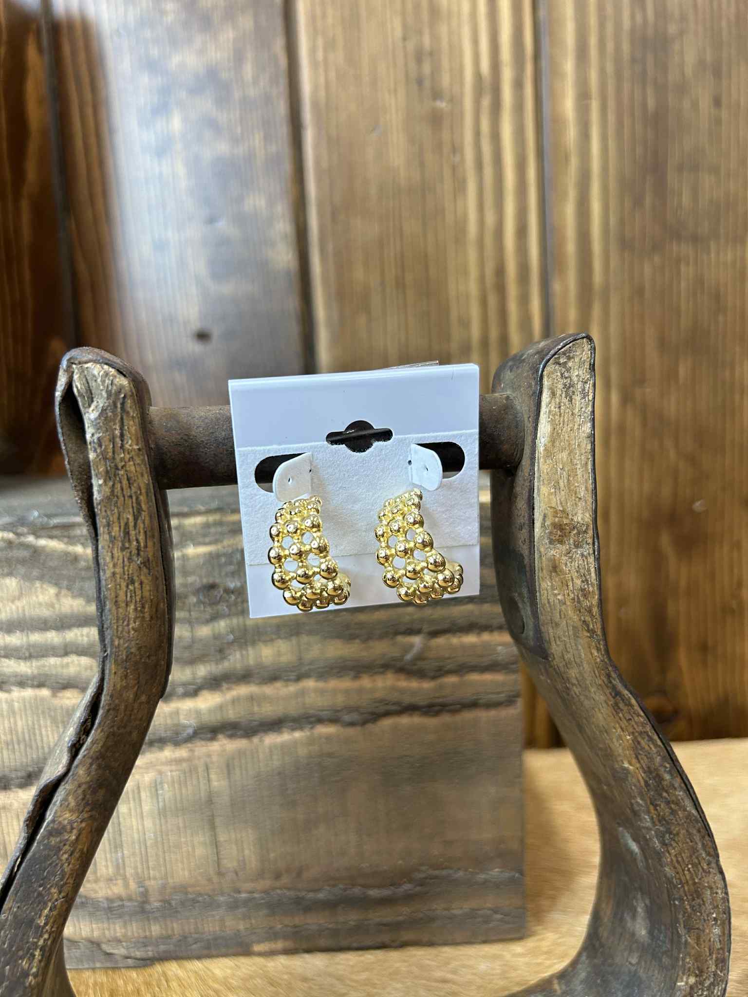 Beaded Hoop Earrings-Earrings-LJ Fashion Jewelry-Lucky J Boots & More, Women's, Men's, & Kids Western Store Located in Carthage, MO
