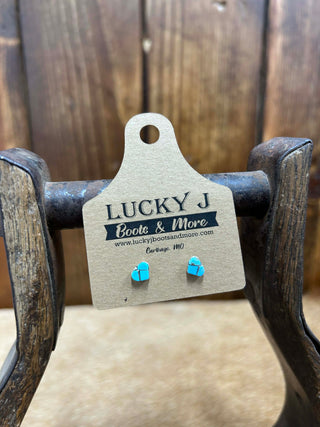 Mila Earrings-Earrings-LJ Turquoise-Lucky J Boots & More, Women's, Men's, & Kids Western Store Located in Carthage, MO
