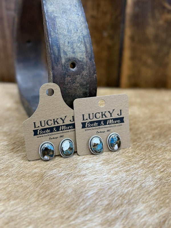 Cibyl Earrings-Earrings-LJ Turquoise-Lucky J Boots & More, Women's, Men's, & Kids Western Store Located in Carthage, MO