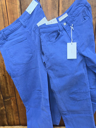 Women's Vervet Ellie High Rise Blue Barrel Jean