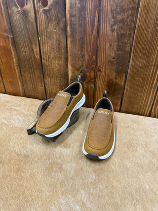 Women's Ariat Buckeye Tooled Brown Waterproof Shoe