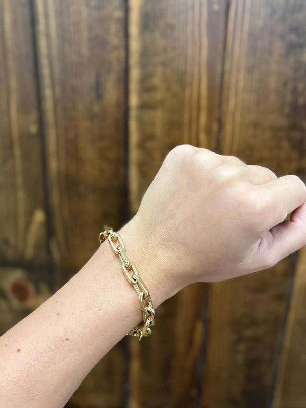 Luxe Link Bracelet-Bracelets-LJ Fashion Jewelry-Lucky J Boots & More, Women's, Men's, & Kids Western Store Located in Carthage, MO