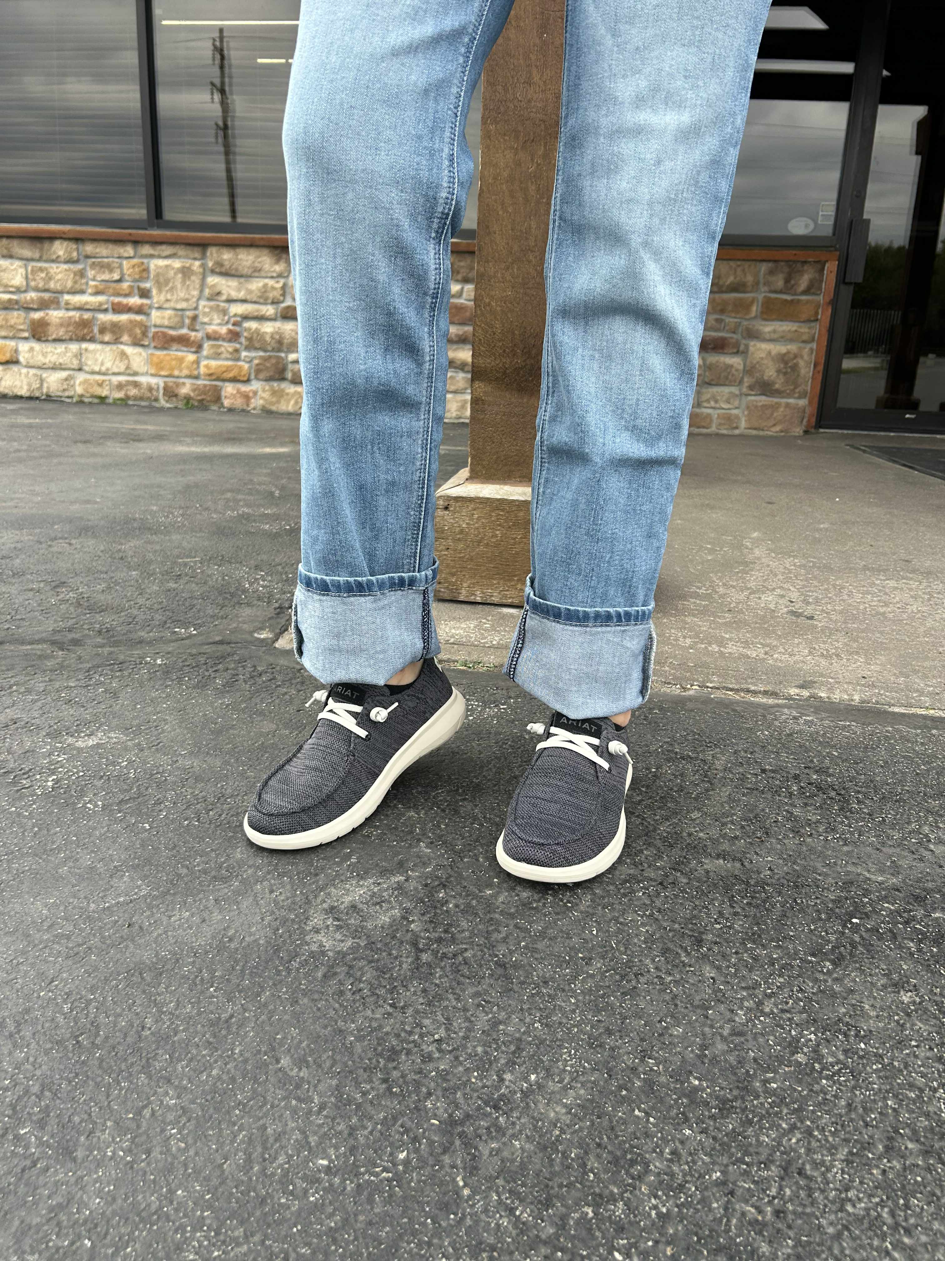 Women's Ariat Heathered Smoke Knit Hilo Shoes-Women's Casual Shoes-Ariat-Lucky J Boots & More, Women's, Men's, & Kids Western Store Located in Carthage, MO