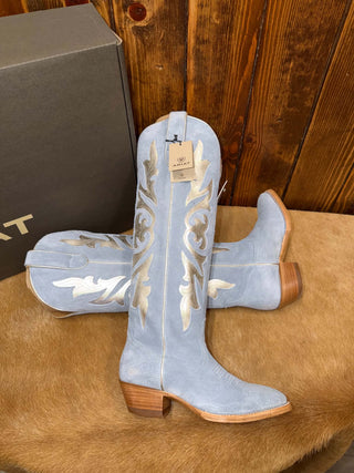 Women's Ariat Clarabelle Baby Blue Suede Boot
