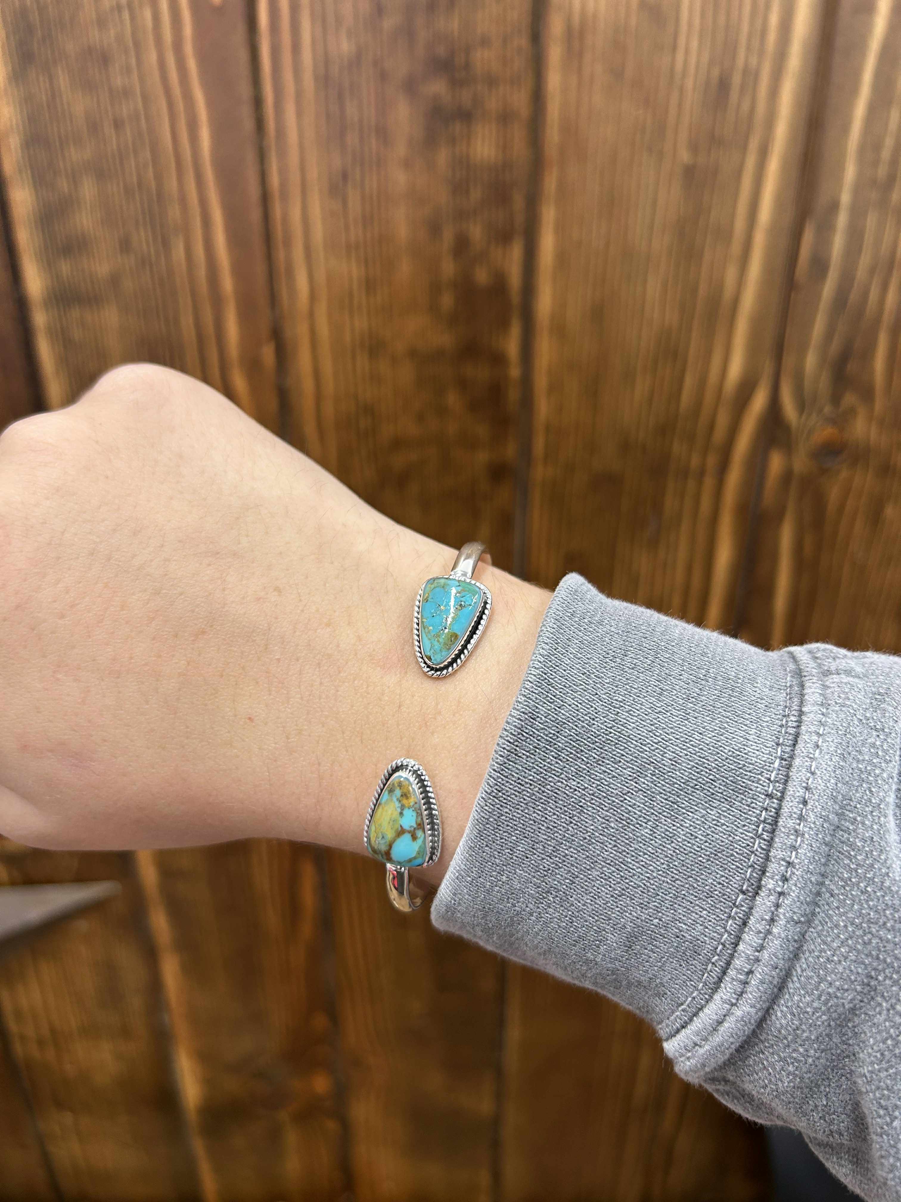 Ember Cuff-Bracelets-LJ Turquoise-Lucky J Boots & More, Women's, Men's, & Kids Western Store Located in Carthage, MO