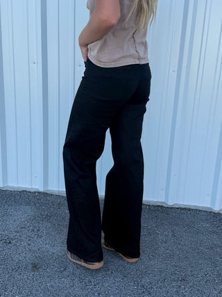 Women's Flying Monkey Stevie High Rise Trouser Wide Leg Jean