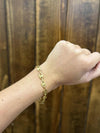 Gold Mariner Chain Link Bracelet-Bracelets-LJ Fashion Jewelry-Lucky J Boots & More, Women's, Men's, & Kids Western Store Located in Carthage, MO