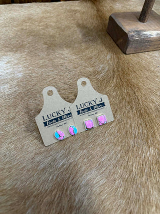 Jenna Earrings-Earrings-LJ Turquoise-Lucky J Boots & More, Women's, Men's, & Kids Western Store Located in Carthage, MO