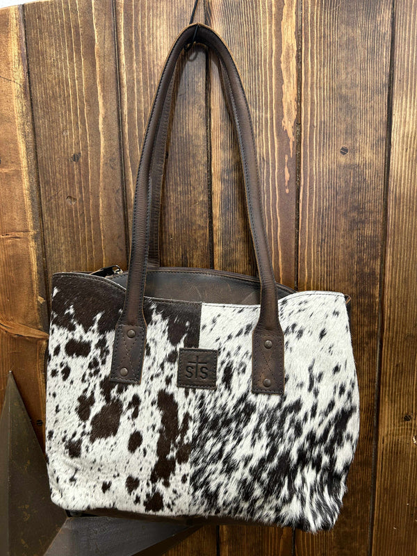 STS Cowhide Joise Tote-Handbags-Carrol STS Ranchwear-Lucky J Boots & More, Women's, Men's, & Kids Western Store Located in Carthage, MO