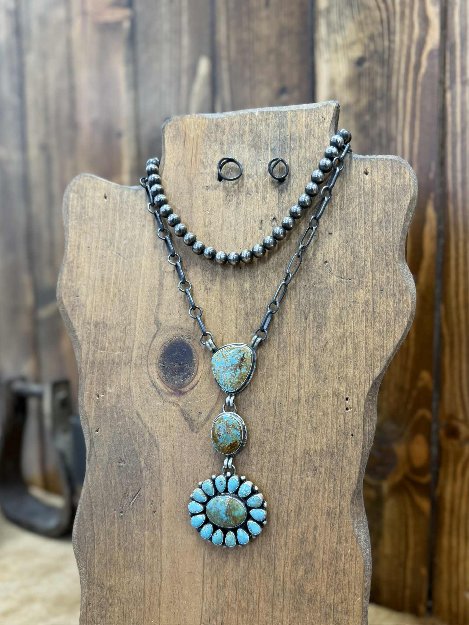 Paloma Necklace-Necklaces-LJ Turquoise-Lucky J Boots & More, Women's, Men's, & Kids Western Store Located in Carthage, MO