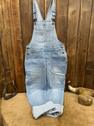 Women's Kimes Billy Pinstriped Overalls-Women's Denim-Kimes Ranch-Lucky J Boots & More, Women's, Men's, & Kids Western Store Located in Carthage, MO