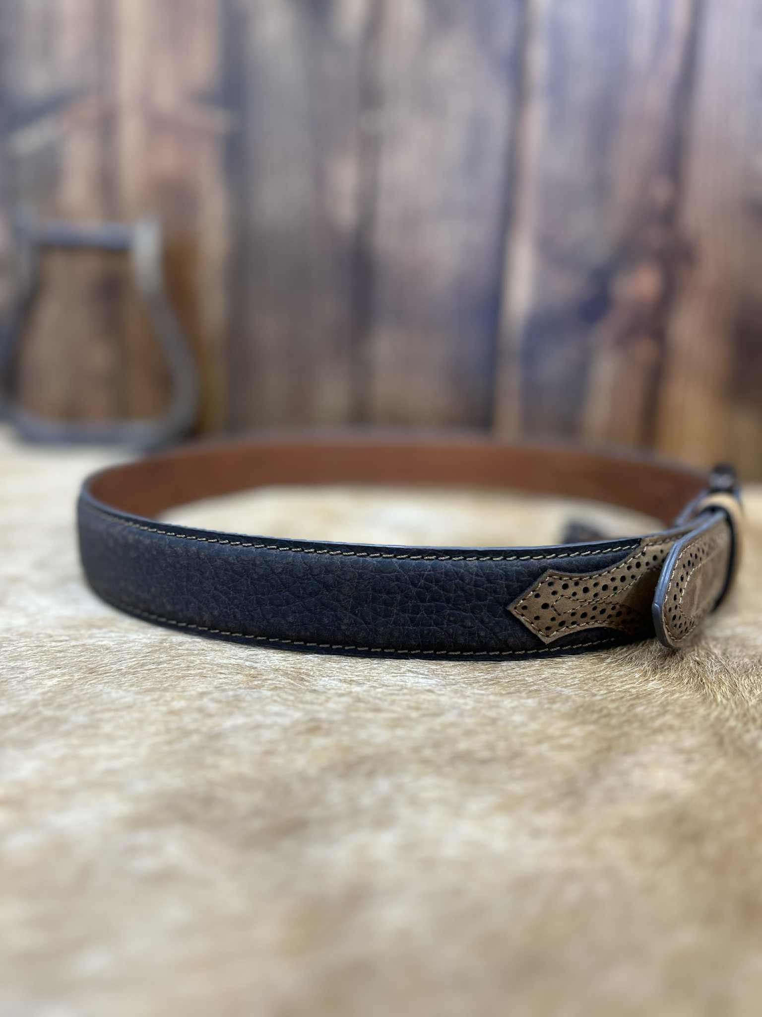 Ariat Brown Billet Belt-Belts-M & F Western Products-Lucky J Boots & More, Women's, Men's, & Kids Western Store Located in Carthage, MO