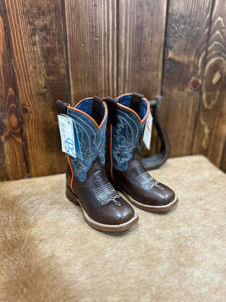 Kid's Roper Brown Clint Boot-Kids Boots-Karman-Lucky J Boots & More, Women's, Men's, & Kids Western Store Located in Carthage, MO