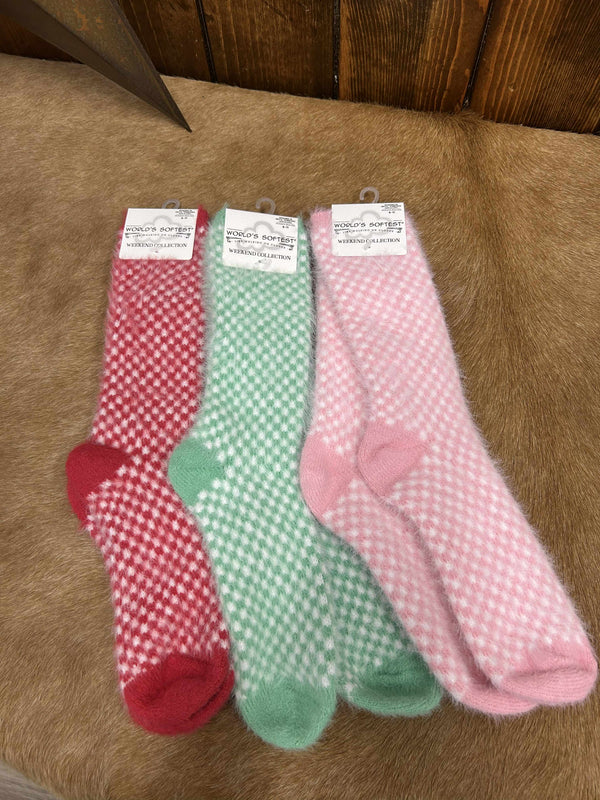 Weekend Collection Soft Crew Socks-Socks-World's Softest Socks-Lucky J Boots & More, Women's, Men's, & Kids Western Store Located in Carthage, MO