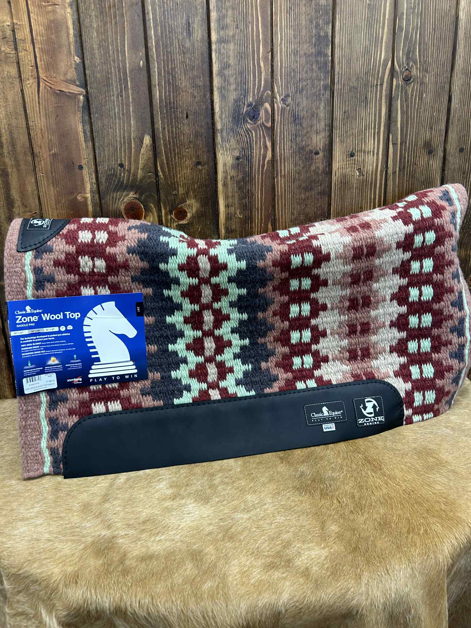 Classic Equine Zone Series Blanket Top Saddle Pad 3/4