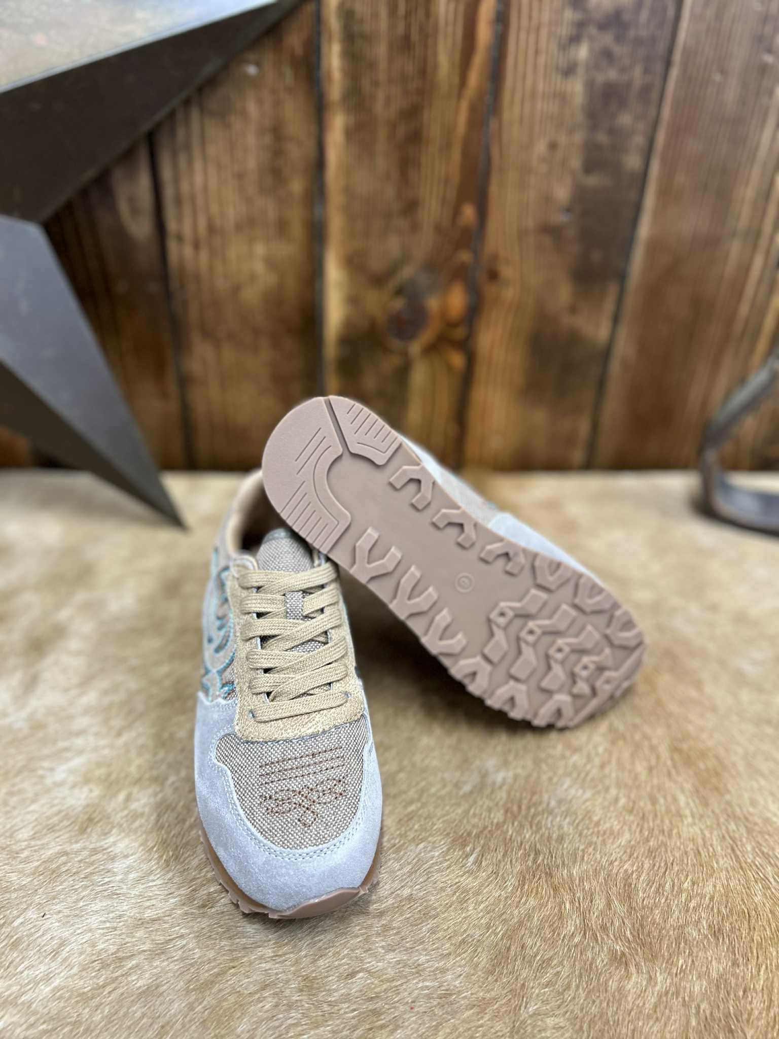 Women's Roper Tan Giddy Up Shoes-Women's Casual Shoes-Karman-Lucky J Boots & More, Women's, Men's, & Kids Western Store Located in Carthage, MO