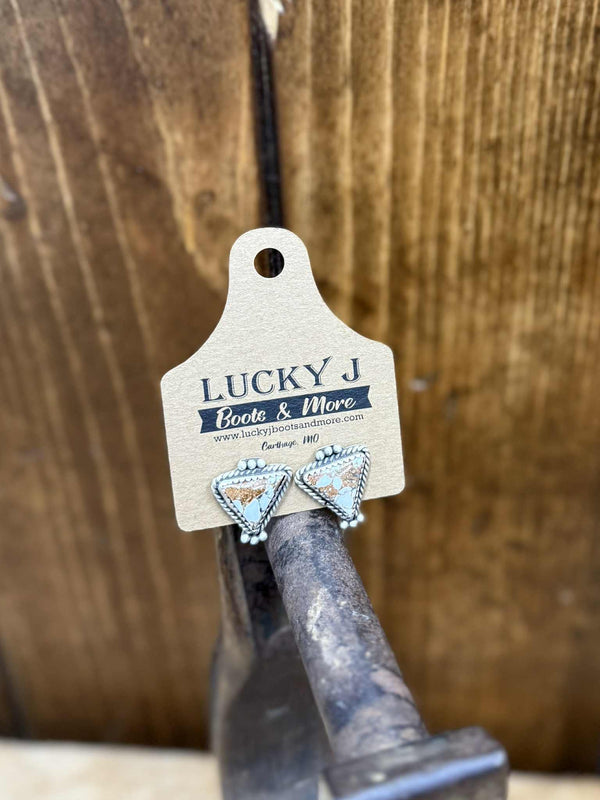 Macon Earrings-Earrings-LJ Turquoise-Lucky J Boots & More, Women's, Men's, & Kids Western Store Located in Carthage, MO
