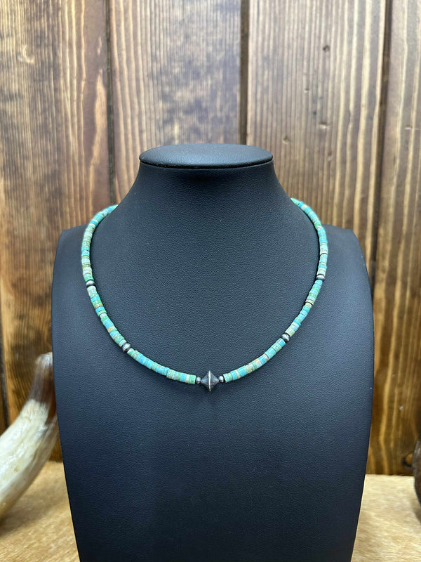 Rhodes Necklace-Necklaces-LJ Turquoise-Lucky J Boots & More, Women's, Men's, & Kids Western Store Located in Carthage, MO
