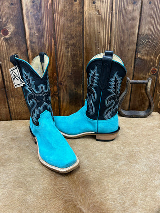 Men's Fenoglio Turquoise Roughout Boot-Men's Boots-Fenoglio Boots-Lucky J Boots & More, Women's, Men's, & Kids Western Store Located in Carthage, MO
