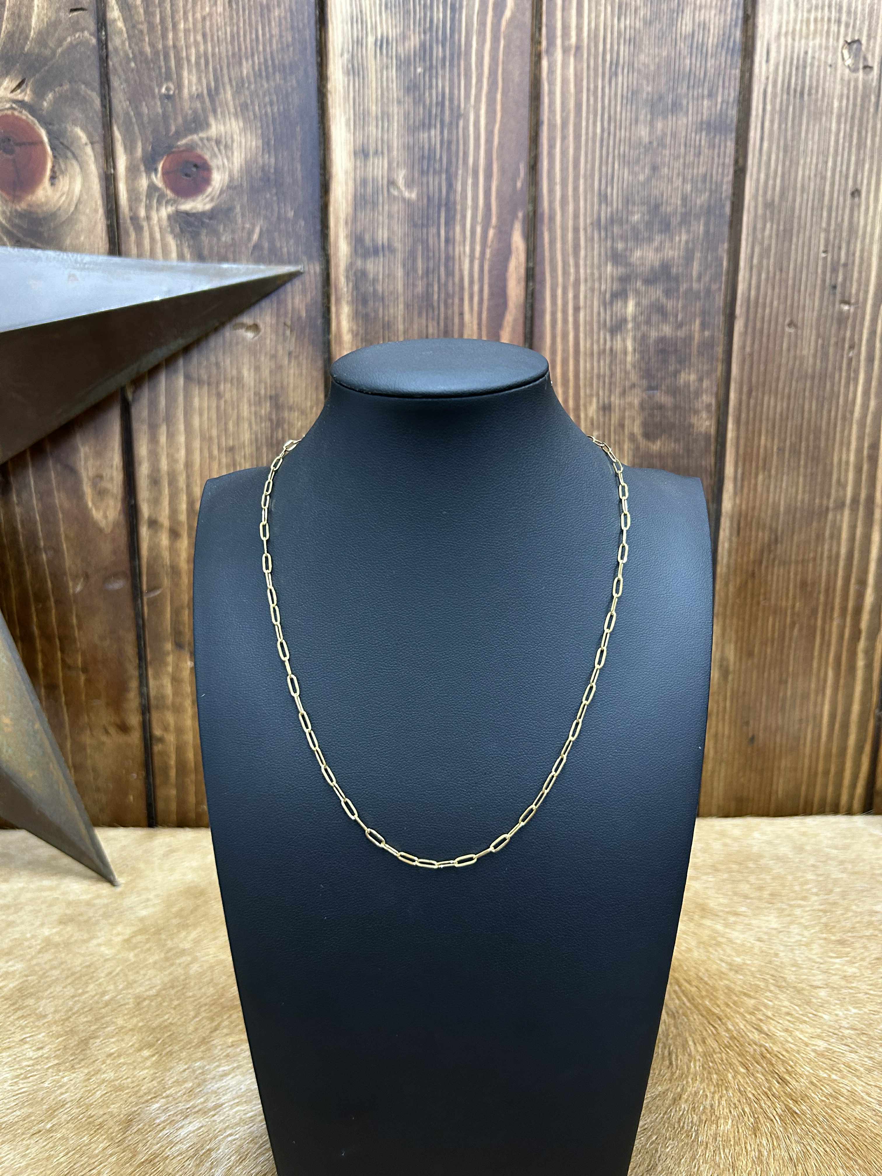 Gold Chain Necklaces-Necklaces-LJ Fashion Jewelry-Lucky J Boots & More, Women's, Men's, & Kids Western Store Located in Carthage, MO