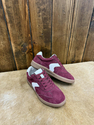 Corkys Spoiler Alert Sneakers in Wine Faux Suede-Women's Casual Shoes-Corkys Footwear-Lucky J Boots & More, Women's, Men's, & Kids Western Store Located in Carthage, MO