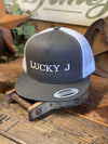 LJ Caps Flat Bill-Embassy-Lucky J Boots & More, Women's, Men's, & Kids Western Store Located in Carthage, MO