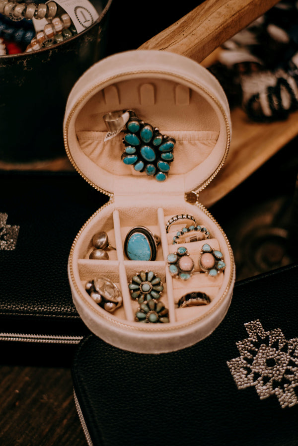 Velvet Jewelry Case-Jewelry Case-Mauve Jewelry Co.-Lucky J Boots & More, Women's, Men's, & Kids Western Store Located in Carthage, MO