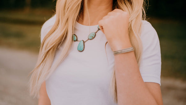 The Shiloh Necklace Set-Necklaces-LJ Turquoise-Lucky J Boots & More, Women's, Men's, & Kids Western Store Located in Carthage, MO