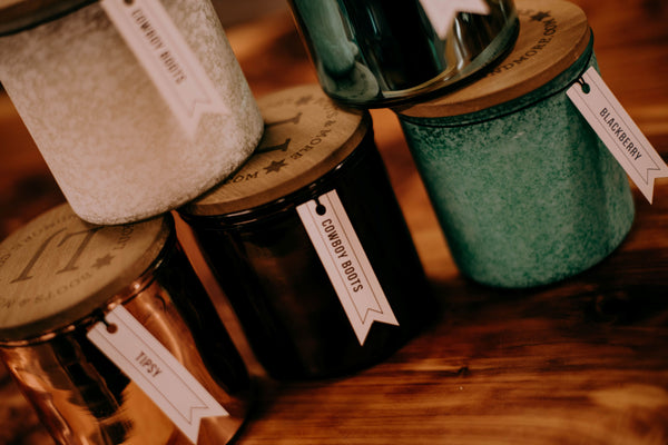 Lucky J River Rock Candles-Candles-LJ Candles-Lucky J Boots & More, Women's, Men's, & Kids Western Store Located in Carthage, MO