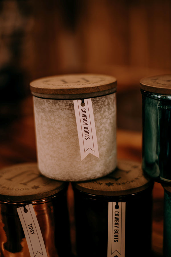 Lucky J River Rock Candles-Candles-LJ Candles-Lucky J Boots & More, Women's, Men's, & Kids Western Store Located in Carthage, MO