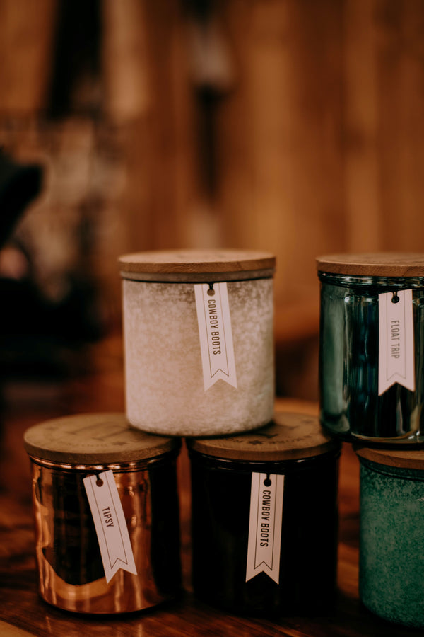 Lucky J River Rock Candles-Candles-LJ Candles-Lucky J Boots & More, Women's, Men's, & Kids Western Store Located in Carthage, MO