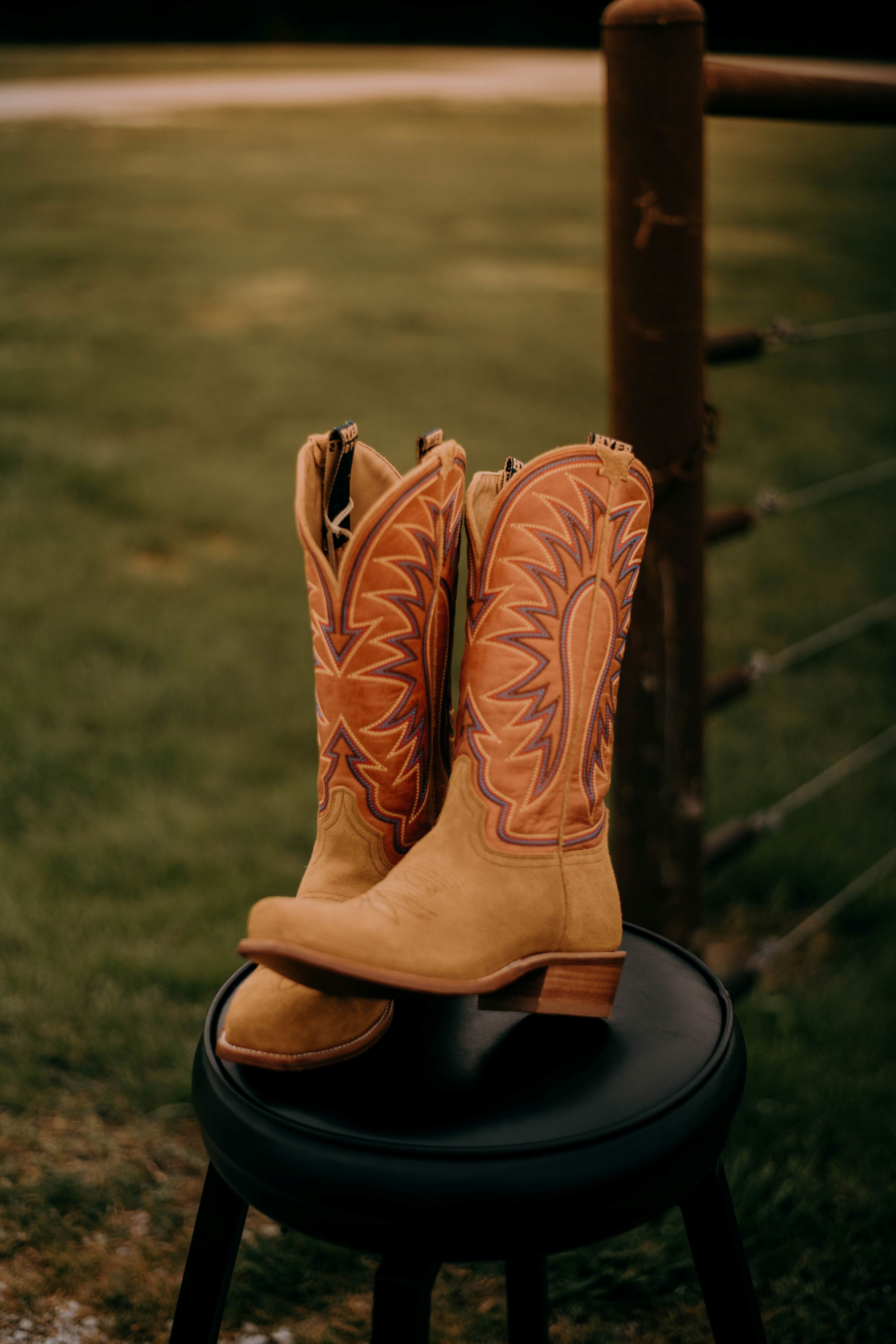 Women's Hyer Rose Hill Bronze Roughout Boot-Women's Boots-HYER Boots-Lucky J Boots & More, Women's, Men's, & Kids Western Store Located in Carthage, MO