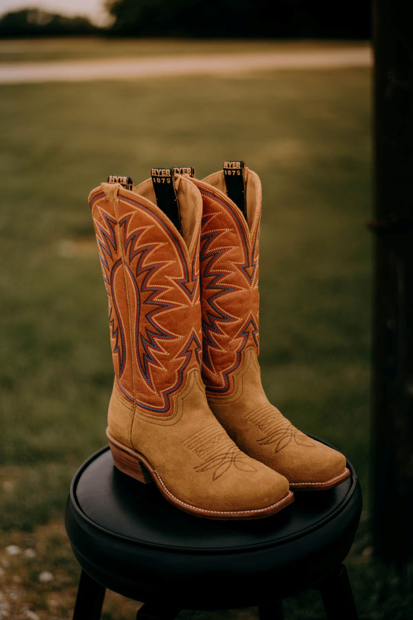Women's Hyer Rose Hill Bronze Roughout Boot-Women's Boots-HYER Boots-Lucky J Boots & More, Women's, Men's, & Kids Western Store Located in Carthage, MO