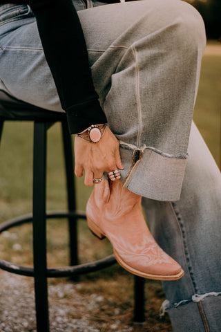 Lane Boots Lexington Blush Bootie-Women's Booties-Lane Boots-Lucky J Boots & More, Women's, Men's, & Kids Western Store Located in Carthage, MO