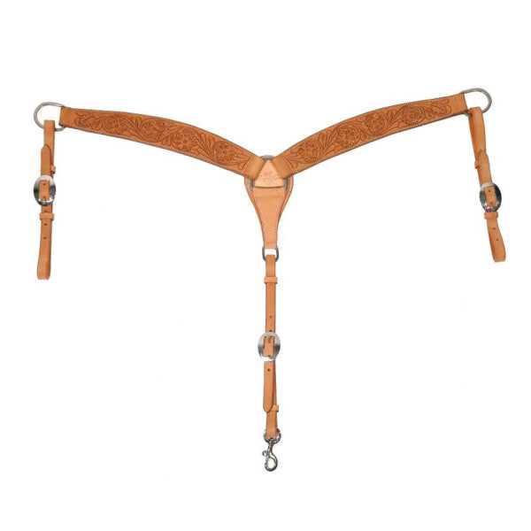 Professional's Choice Floral Roughout Breast Collars-Breast Collar-Professionals Choice-Lucky J Boots & More, Women's, Men's, & Kids Western Store Located in Carthage, MO