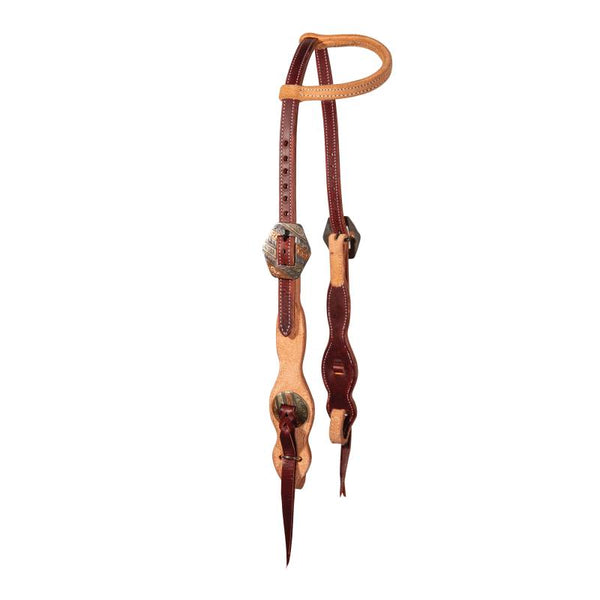 Professional's Choice Two Tone Tassel Quick Change Single Ear Headstall-HEADSTALL-Professionals Choice-Lucky J Boots & More, Women's, Men's, & Kids Western Store Located in Carthage, MO