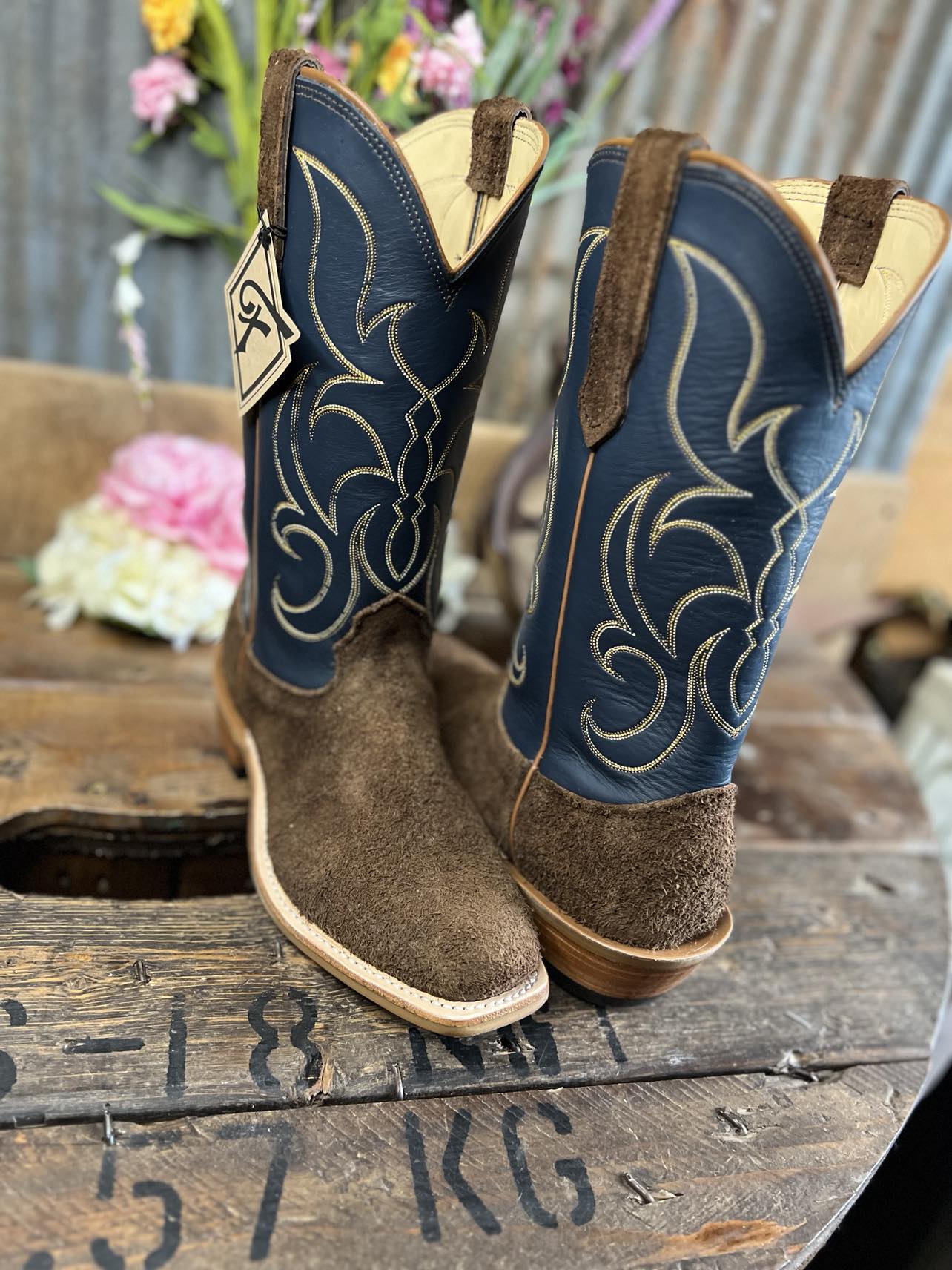 Mens Fenoglio Whiskey Byron Rough Out Boots-Men's Boots-Fenoglio Boots-Lucky J Boots & More, Women's, Men's, & Kids Western Store Located in Carthage, MO