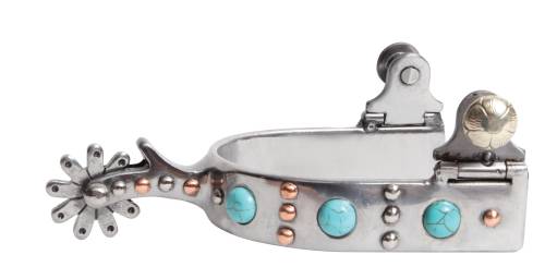 Professional's Choice Turquoise Dot Spurs-Spurs-Professionals Choice-Lucky J Boots & More, Women's, Men's, & Kids Western Store Located in Carthage, MO