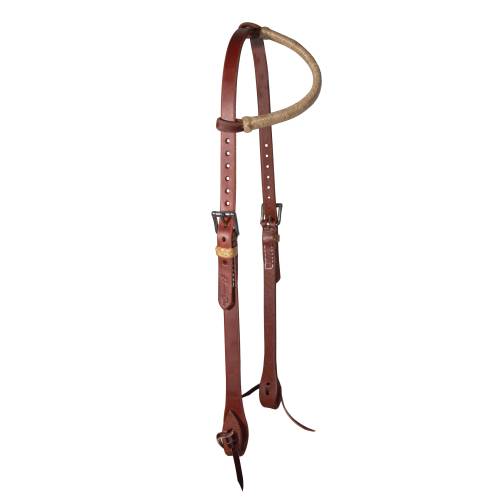 Professional's Choice Ranch Rawhide Trimmed Single Ear Headstall 5/8