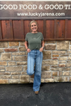 Hidden Naya Mid Rise Wide Leg Jean-Women's Denim-HIDDEN-Lucky J Boots & More, Women's, Men's, & Kids Western Store Located in Carthage, MO