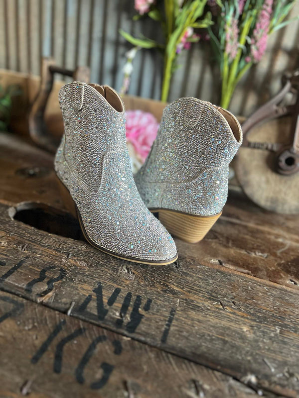 Shine Bright Booties By Hey Girl-Women's Booties-Corkys Footwear-Lucky J Boots & More, Women's, Men's, & Kids Western Store Located in Carthage, MO