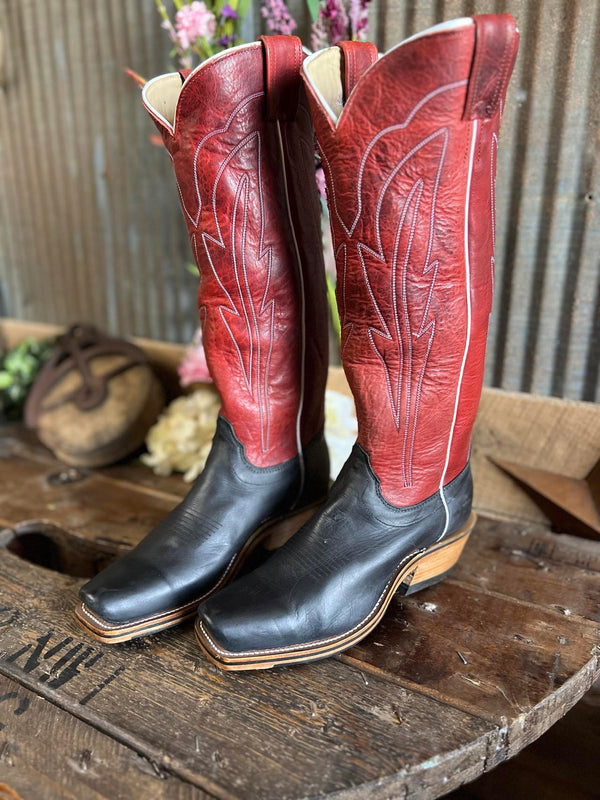 Men's Olathe Black Wyoming Tall Top Boots-Men's Boots-Anderson Bean-Lucky J Boots & More, Women's, Men's, & Kids Western Store Located in Carthage, MO
