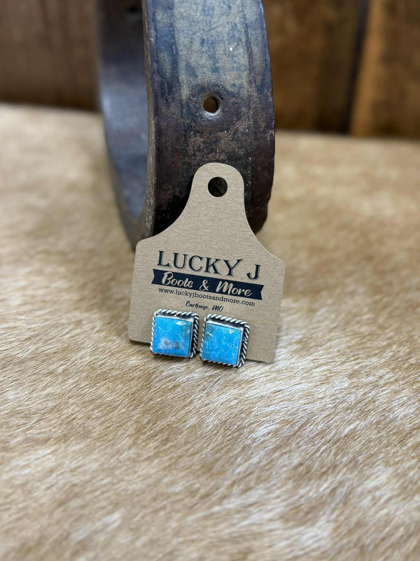 Jen Earrings-Earrings-LJ Turquoise-Lucky J Boots & More, Women's, Men's, & Kids Western Store Located in Carthage, MO