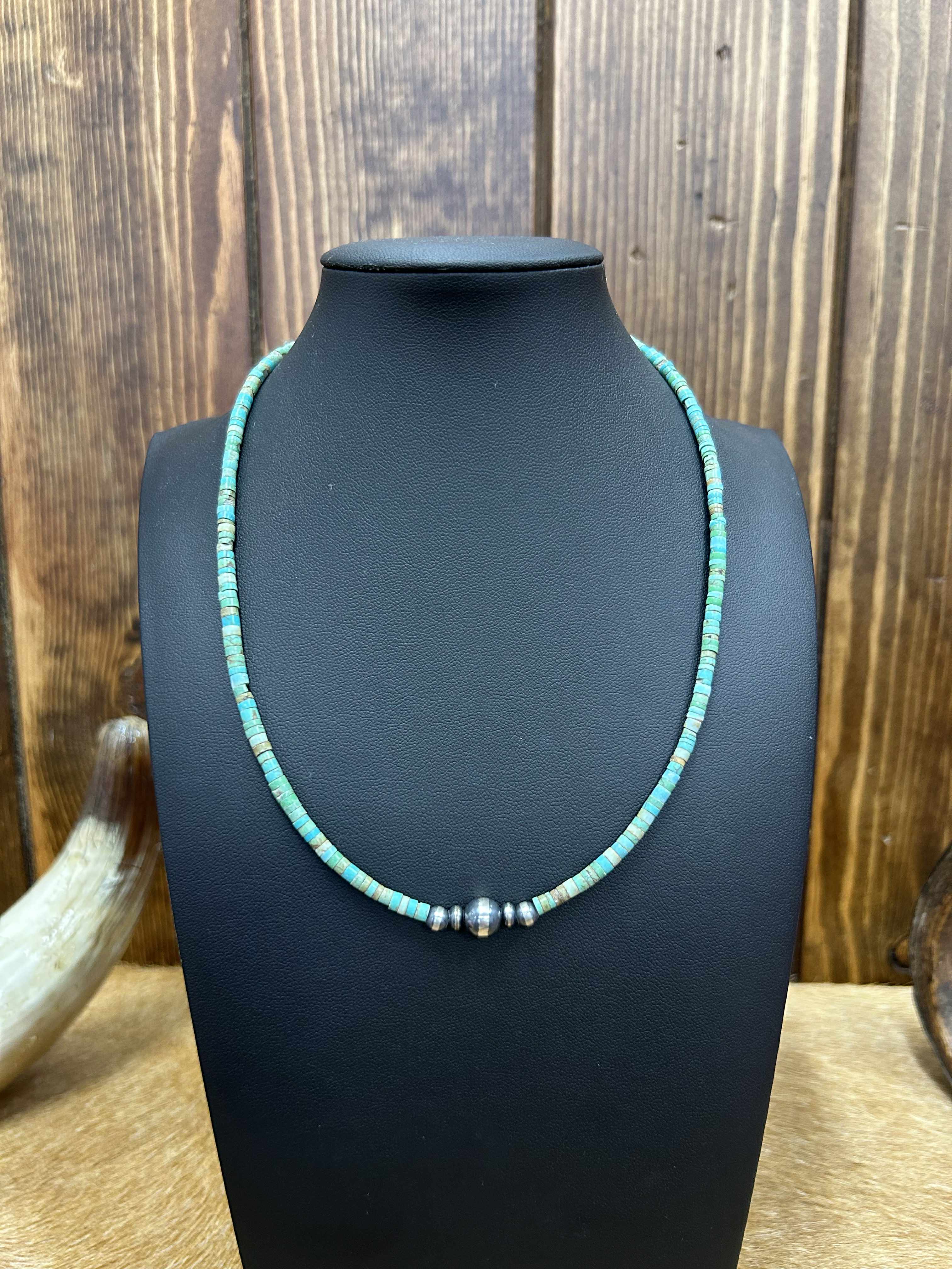 Rhodes Necklace-Necklaces-LJ Turquoise-Lucky J Boots & More, Women's, Men's, & Kids Western Store Located in Carthage, MO