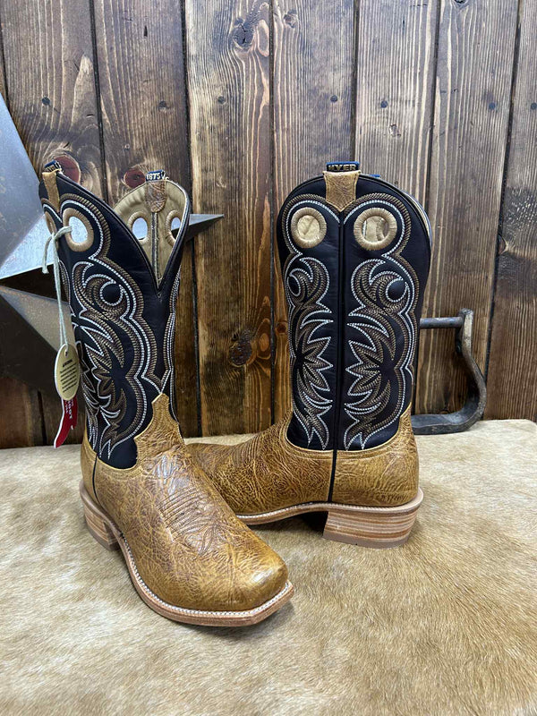 Men's Hyer Riley Tan Shrunken Shoulder Boot-Men's Boots-HYER Boots-Lucky J Boots & More, Women's, Men's, & Kids Western Store Located in Carthage, MO